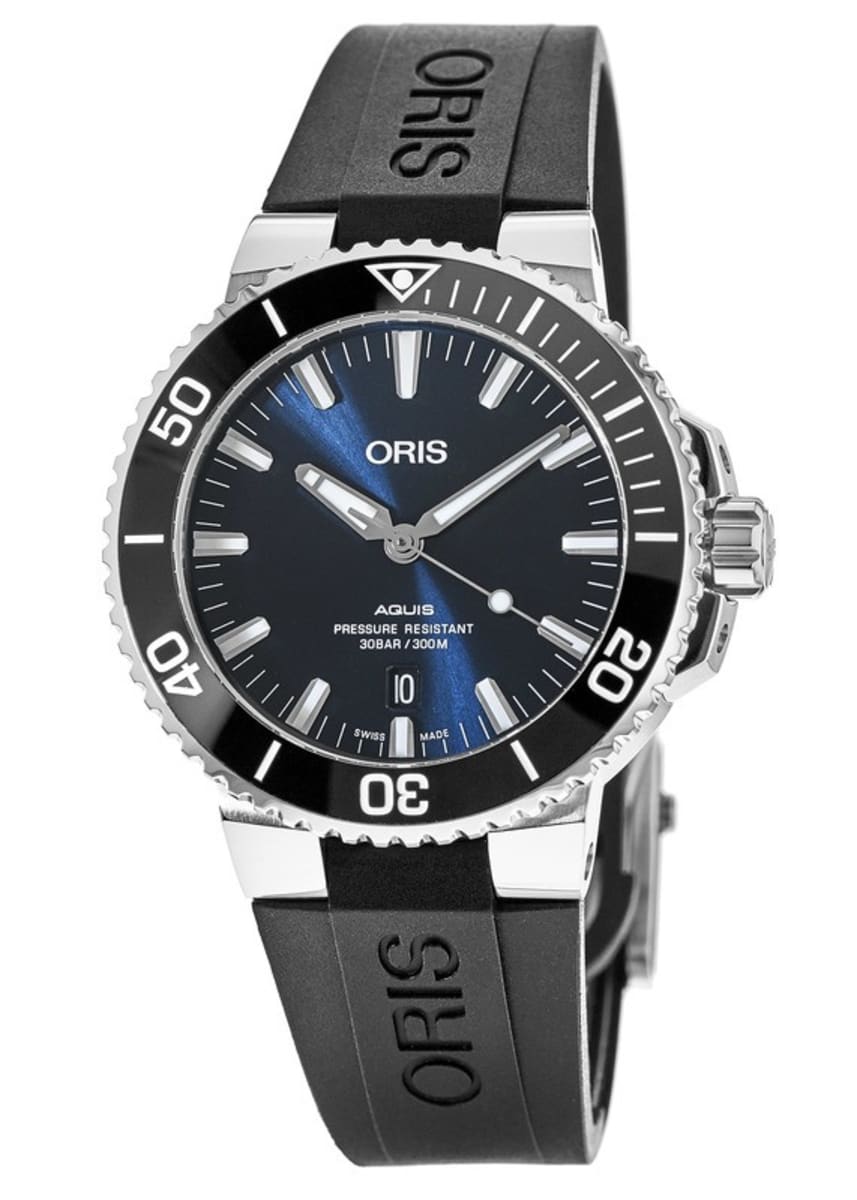 Shop Authentic Oris Aquis Date Blue Dial Black Rubber Strap Watch for Men - 0173377304152-0742464EB - Luxxuri
