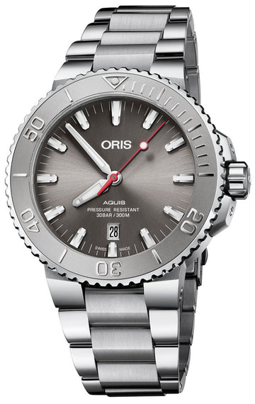  Shop Authentic Oris Aquis Date Relief Grey Dial Silver Steel Strap Watch for Men - 0173377304153-0782405PEB - Luxxuri