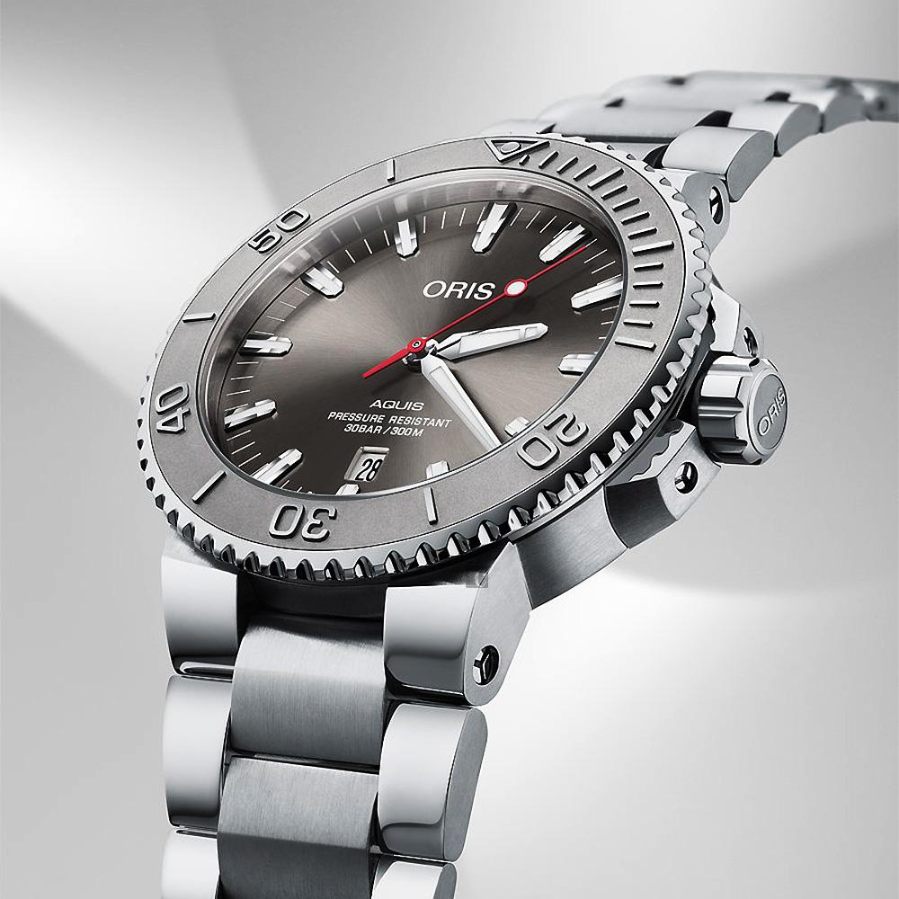  Shop Authentic Oris Aquis Date Relief Grey Dial Silver Steel Strap Watch for Men - 0173377304153-0782405PEB - Luxxuri