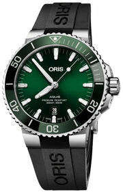  Shop Authentic Oris Aquis Date Green Dial Black Rubber Strap Watch for Men - 0173377304157-0742464EB - Luxxuri
