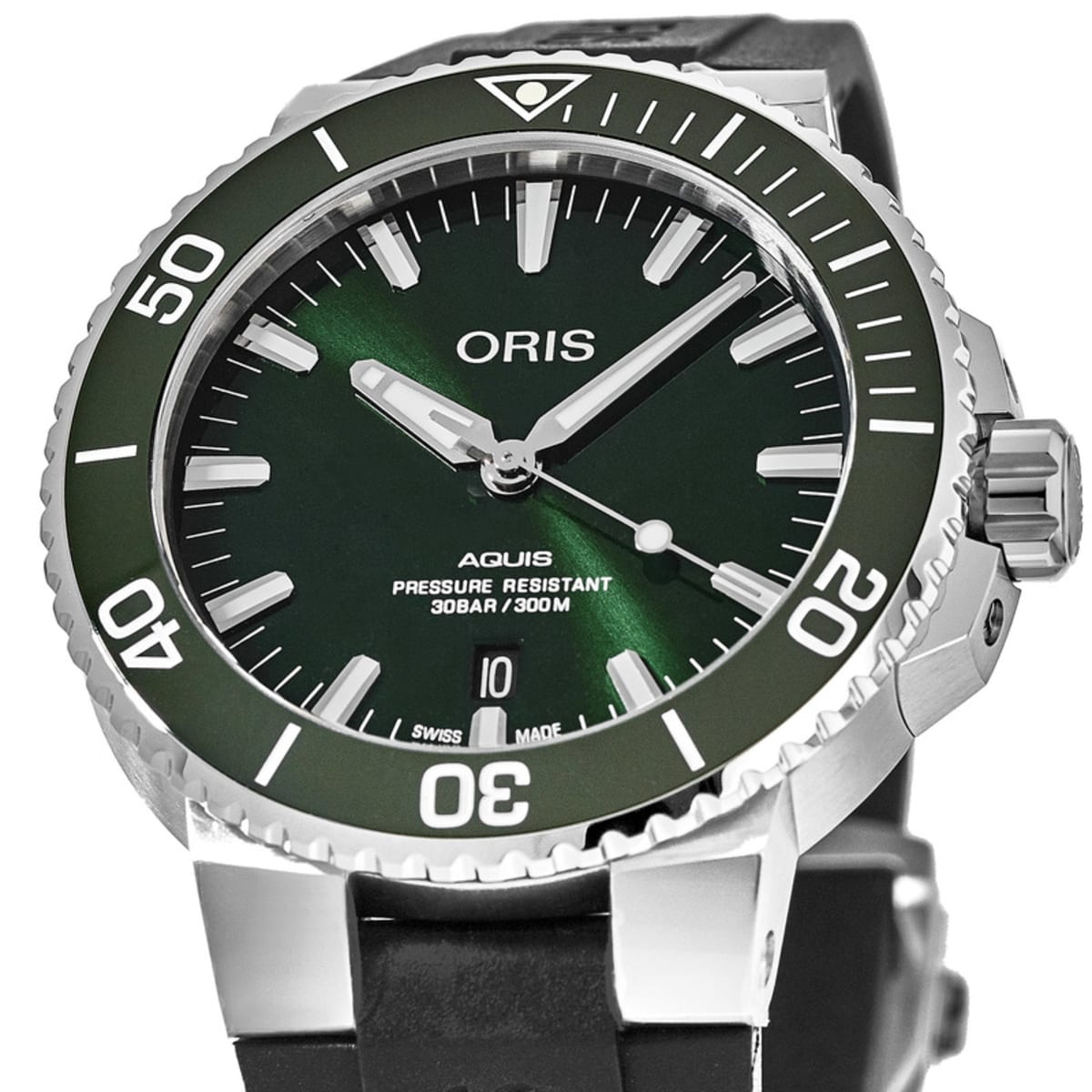  Shop Authentic Oris Aquis Date Green Dial Black Rubber Strap Watch for Men - 0173377304157-0742464EB - Luxxuri