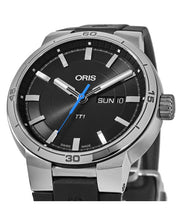  Shop Authentic Oris TT1 Day Date Black Dial Black Rubber Strap Watch for Men - 0173577524154-0742406FC - Luxxuri