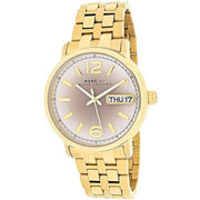  Shop Authentic Marc Jacobs Fergus Gunmetal Grey Dial Gold Steel Strap Watch for Women - MBM3429 - Luxxuri