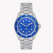  Shop Authentic Michael Kors Maritime Three-Hand Blue Dial Silver Steel Strap Watch for Men - MK9160 - Luxxuri