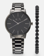  Shop Authentic Armani Exchange Cayde Analog Black Dial Black Steel Strap Watch For Men - AX2701 - Luxxuri
