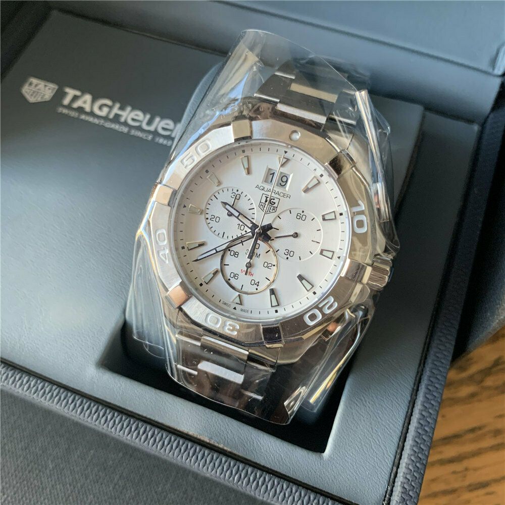  Shop Authentic Tag Heuer Aquaracer White Dial Silver Steel Strap Watch for Men - CAY1111.BA0927 - Luxxuri