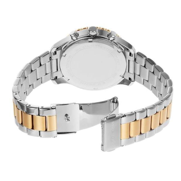  Shop Authentic Michael Kors Berkley Chronograph Silver Dial Two Tone Steel Strap Watch For Women - MK7415 - Luxxuri