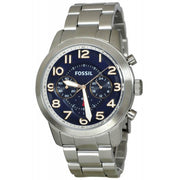 Shop Authentic Fossil Pilot 54 Chronograph Navy Blue Dial Silver Steel Strap Watch for Men - FS5203 - Luxxuri
