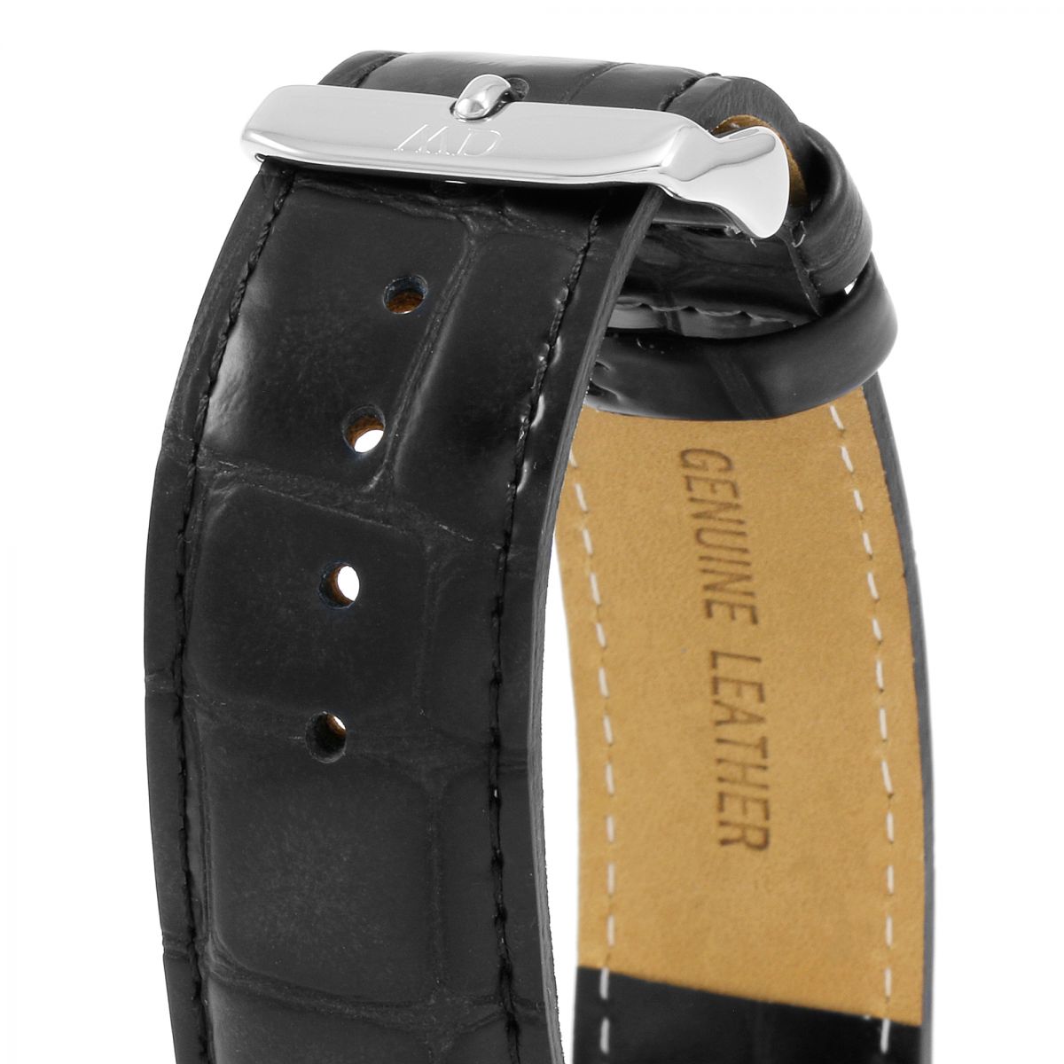  Shop Authentic Daniel Wellington Classic York White Dial Black Leather Strap Watch For Men - DW00100025 - Luxxuri