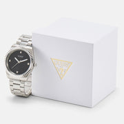  Shop Authentic Guess Connoisseur Analog Black Dial Silver Steel Strap Watch For Men - GW0542G1 - Luxxuri