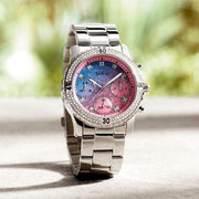  Shop Authentic Guess Confetti Multicolored Dial Silver Steel Strap Watch For Women - W0774L1 - Luxxuri