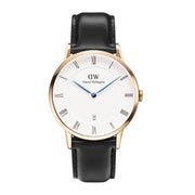  Shop Authentic Daniel Wellington Classic Sheffield White Dial Black Leather Strap Watch For Men - DW00100084 - Luxxuri