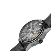  Shop Authentic Emporio Armani Meccanico Automatic Black Dial Leather Strap Watch For Men - AR4629 - Luxxuri