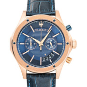  Shop Authentic Maserati Circuito Blue Dial Blue Leather Strap Watch For Men - R8871627002 - Luxxuri