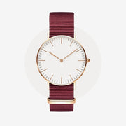 Shop Authentic Daniel Wellington Classic Roselyn White Dial Red NATO Strap Watch For Women - DW00100271 - Luxxuri