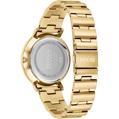  Shop Authentic Hugo Boss Prima Gold Dial Gold Steel Strap Watch for Women - 1502572 - Luxxuri