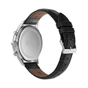  Shop Authentic Hugo Boss Companion Black Dial Black Leather Strap Watch for Men - 1513543 - Luxxuri