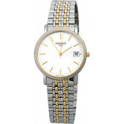  Shop Authentic Tissot Desire White Dial Two Tone Mesh Bracelet Two Tone Steel Watch For Men - T52.2.481.31 - Luxxuri