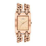  Shop Authentic Guess Mod Heavy Metal Rose Gold Dial Rose Gold Steel Strap Watch For Women - W1117L3 - Luxxuri