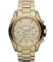  Shop Authentic Michael Kors Bradshaw Chronograph Gold Dial Gold Steel Strap Watch For Women - MK5777 - Luxxuri