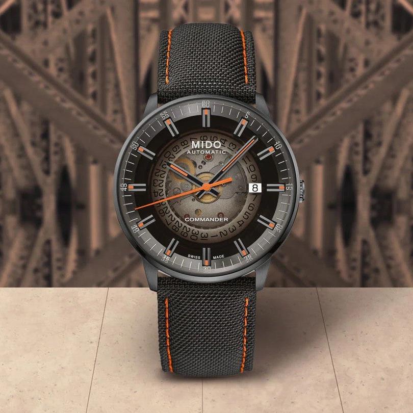  Shop Authentic Mido Commander Automatic Gradient Black Dial Black Nylon Strap Watch For Men - M021.407.37.411.00 - Luxxuri