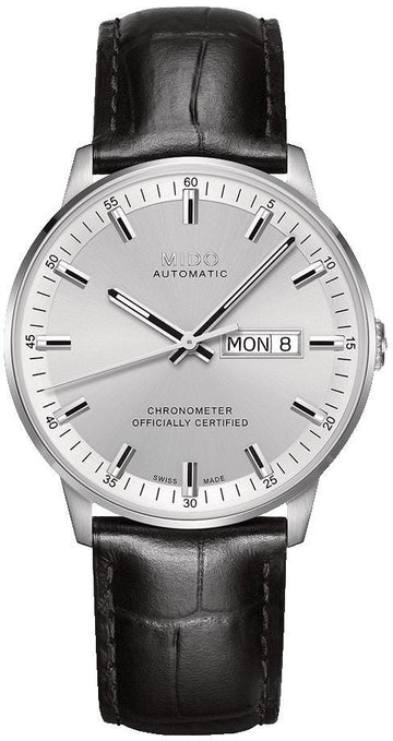  Shop Authentic Mido Comander II Automatic Chronometer Silver Dial Black Leather Strap Watch For Men - M021.431.16.031.00 - Luxxuri