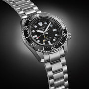  Shop Authentic Seiko Prosprex Dark Depths GMT Automatic Black Dial Silver Steel Strap Watch For Men - SPB383J1 - Luxxuri