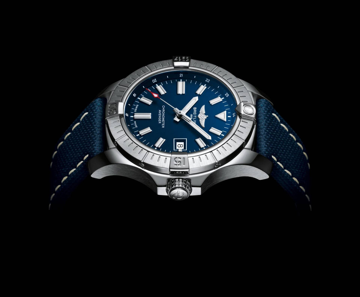  Shop Authentic Breitling Avenger Automatic 43mm Blue Dial Blue Nylon Strap Watch for Men - A17318101C1X2 - Luxxuri