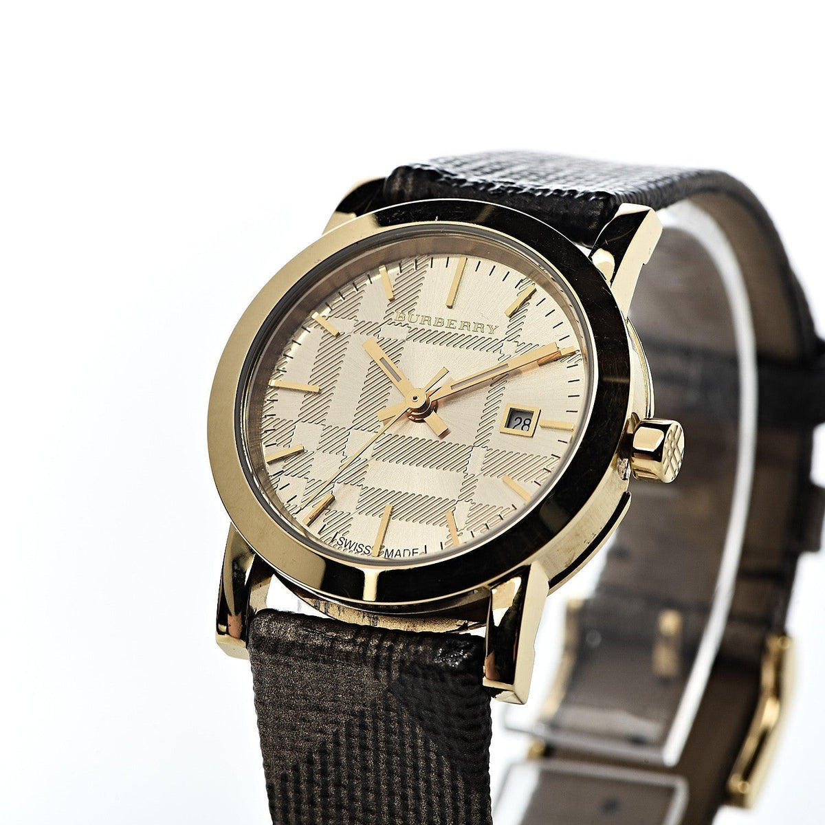  Shop Authentic Burberry The City Silver Dial Multicolored Leather Strap Watch for Women - BU1873 - Luxxuri