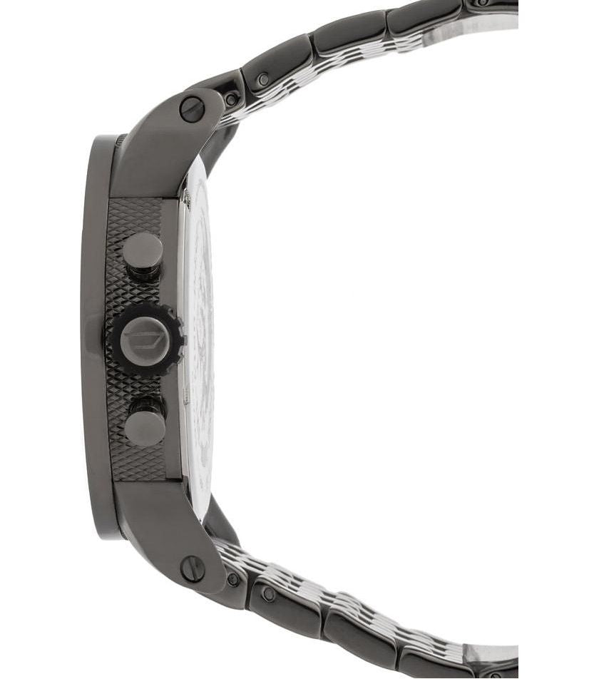  Shop Authentic Diesel Little Daddy Dual Time Chronograph Grey Dial Stainless Steel Strap Watch For Men - DZ7263 - Luxxuri