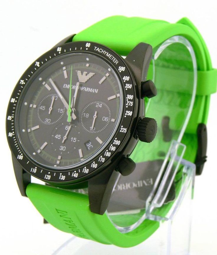  Shop Authentic Emporio Armani Sports Analog Black Dial Green Rubber Strap Watch For Men - AR6115 - Luxxuri