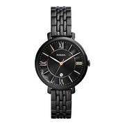  Shop Authentic Fossil Jacqueline Black Dial Black Mesh Bracelet Watch for Women - ES3614 - Luxxuri