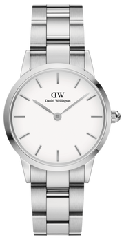 Shop Authentic Daniel Wellington Iconic Link White Dial Silver Steel Strap Watch for Women - DW00100203 - Luxxuri