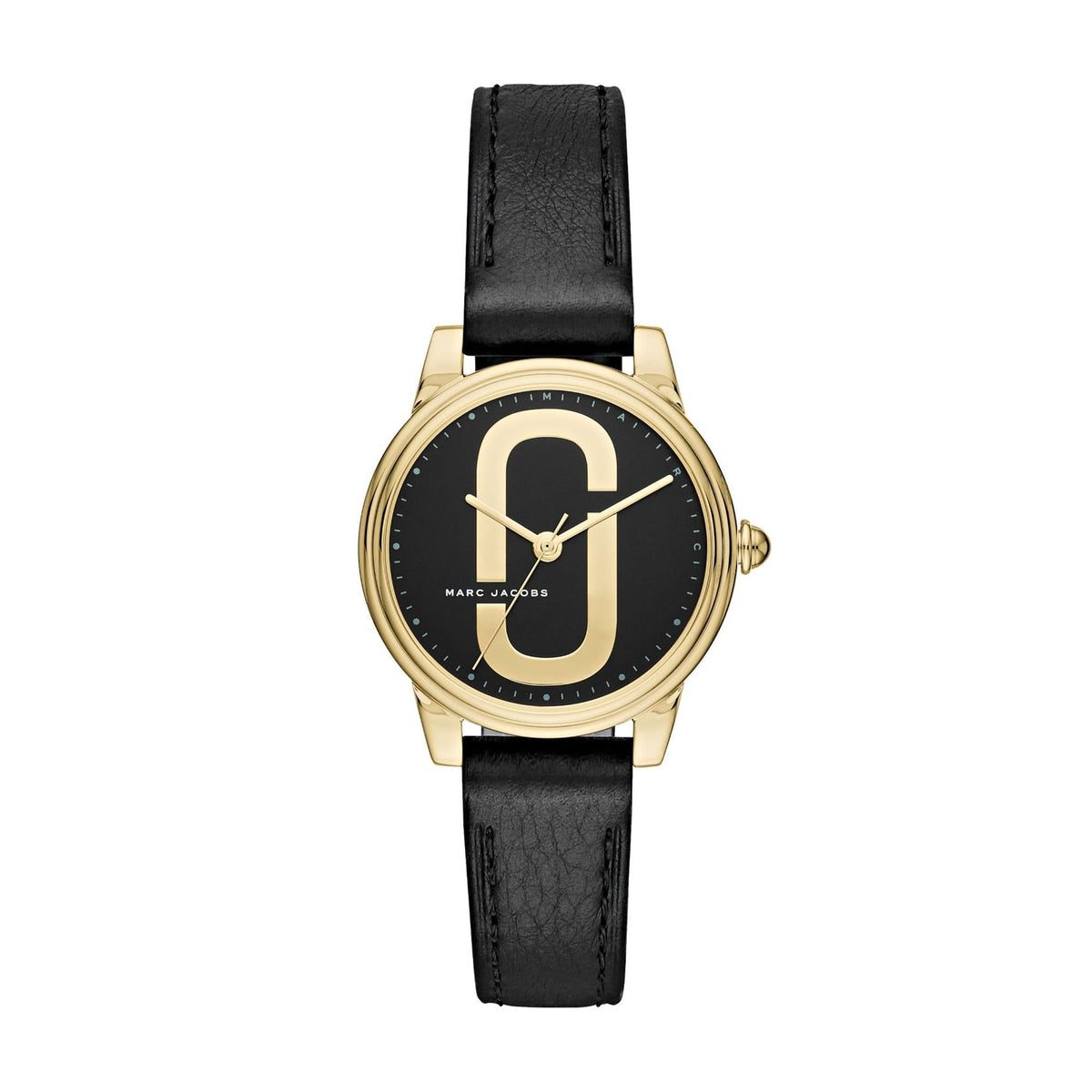  Shop Authentic Marc Jacobs Corie Black Dial Black Leather Strap Watch for Women - MJ1580 - Luxxuri