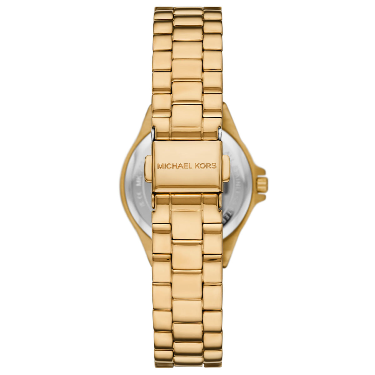  Shop Authentic Michael Kors Lennox Three Hand Black Dial Gold Steel Strap Watch For Women - MK7394 - Luxxuri