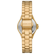 Shop Authentic Michael Kors Lennox Three Hand Black Dial Gold Steel Strap Watch For Women - MK7394 - Luxxuri