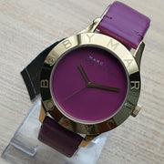  Shop Authentic Marc Jacobs Purple Dial Purple Leather Strap Watch for Women - MBM1209 - Luxxuri