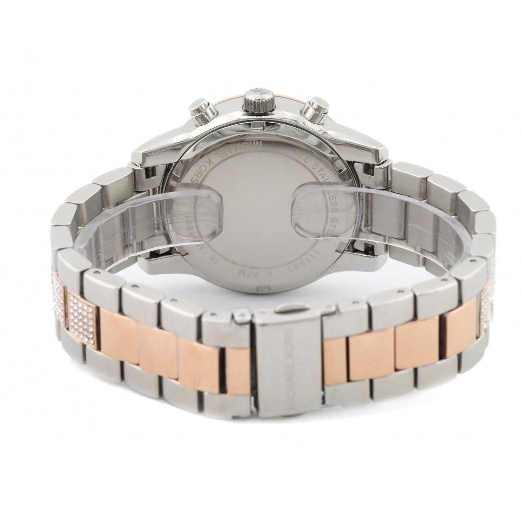  Shop Authentic Michael Kors Ritz Chronograph White Dial Two Tone Steel Strap Watch For Women - MK6651 - Luxxuri