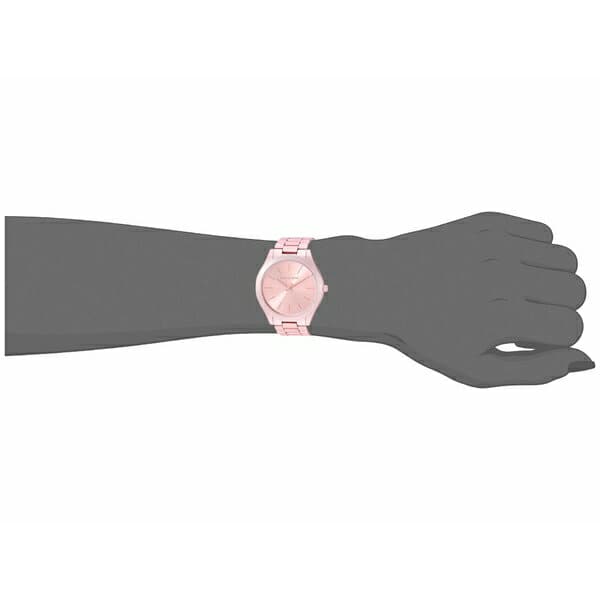  Shop Authentic Michael Kors Slim Runway Pink Dial Pink Steel Strap Watch For Women - MK4456 - Luxxuri