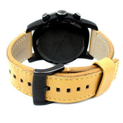  Shop Authentic Marc Jacobs Larry Chronograph Black Dial Brown Leather Strap Watch for Men - MBM5053 - Luxxuri