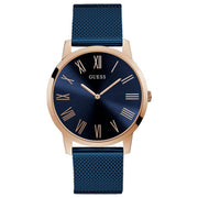  Shop Authentic Guess Richmond Blue Dial Blue Mesh Bracelet Watch for Men - W1263G4 - Luxxuri