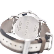  Shop Authentic Burberry The City Silver Dial White Leather Strap Watch for Women - BU9019 - Luxxuri