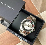  Shop Authentic Marc Jacobs Henry Skeleton Silver Dial Silver Steel Strap Watch for Women - MBM3262 - Luxxuri