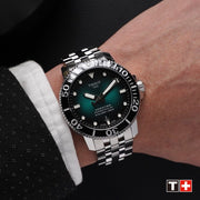  Shop Authentic Tissot Seastar 1000 Powermatic 80 Green Dial Silver Steel Strap Watch For Men - T120.407.11.091.01 - Luxxuri