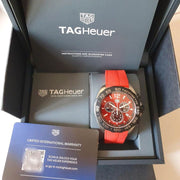  Shop Authentic Tag Heuer Formula 1 Chronograph Red Dial Red Rubber Strap Watch for Men - CAZ101AN.FT8055 - Luxxuri