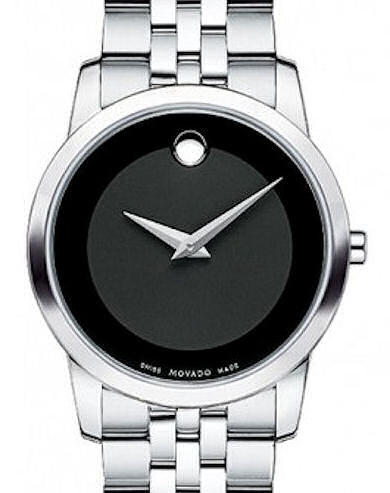  Shop Authentic Movado Museum Classic Black Dial Silver Steel Strap Watch For Women - 0606505 - Luxxuri
