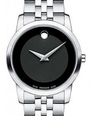  Shop Authentic Movado Museum Classic Black Dial Silver Steel Strap Watch For Women - 0606505 - Luxxuri