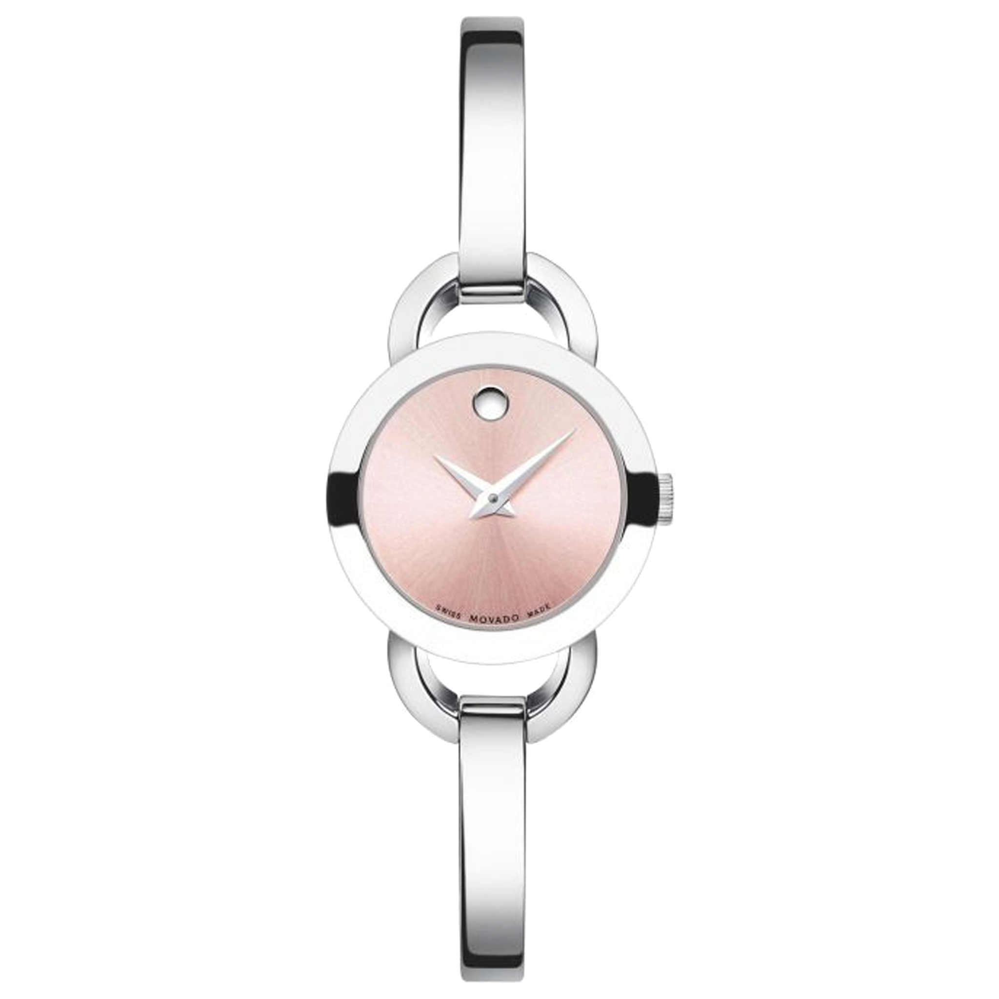  Shop Authentic Movado Rondiro 22mm Pink Dial Stainless Steel Watch For Women - 0606797 - Luxxuri