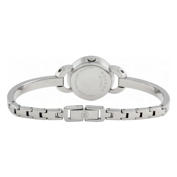  Shop Authentic Movado Rondiro Diamonds Black Dial Silver Steel Strap Watch For Women - 0606798 - Luxxuri