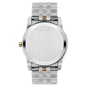  Shop Authentic Movado Museum Classic Diamonds Black Dial Two Tone Steel Strap Watch For Men - 0606879 - Luxxuri